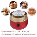 Mini Pottery Wheel Machine, 1500RPM Mini Pottery Machine Electric Pottery Wheel DIY Clay Tool with Tray for Adults Kids Ceramics Art