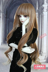 BJD Doll Hair Wig 9-10 inch 22-24cm 1/3 SD DZ DOD LUTS brown gradient F114