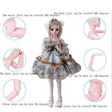 BABY 24inch 60cm Doll Girl 19 Jointed BJD Dolls Full Set SD Doll Toy Surprise Doll for Birthday Gift - Camilla