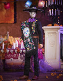 Barbie 2021 Dia De Muertos Ken Doll (12-in) Wearing Embroidered Shirt, Serape & Sombrero, with Calavera Face Paint, Gift for Collectors