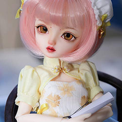 ZDD BJD Doll 1/6 SD Dolls 12.7 Inch 32.3cm Ball Jointed Doll DIY Toys with Full Set Clothes Socks Shoes Wig Makeup Hat, Best Gift for Girls/Boy