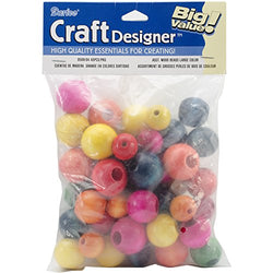 Darice 0500-04 Wood Beads, Large, Assorted Color