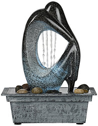 Modern Silhouette 10" High LED Tabletop Fountain