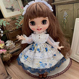 leoglint Blythe Doll Clothes, Dress Clothing for Blythe Doll 30 cm 1/6 Bjd Dolls Azone ICY Licca Doll