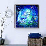 INlike DIY Diamond Painting Kits for Adults Full Drill Unicorn Paint with Diamonds Unicorn Rhinestone Embroidery Pictures Cross Stitch Arts Crafts for Home Wall Decor，12×16 inches