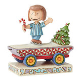 Enesco Peanuts by Jim Shore Peppermint Patty Train Car Figurine, 4.25 Inch, Multicolor