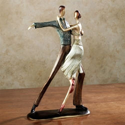 Touch of Class Dance of Love Table Sculpture Champagne Gold