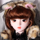 Dream fairy--Chinese zodiac Series Fortune Days Original Design 60 cm Dolls(with Gift Box), Series 26 Joints Doll, Best Gift for Girls. (Tiger)
