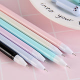 Sencoo Girl Cute Pens Kawaii Pen Cute Cat Pen 0.5 mm Gel Pens Black Ball Point Pens for School Office Supplies (12 cat)