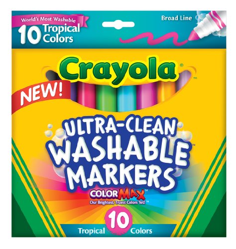 Crayola  Ultraclean BL Tropical Markers (10 Count)