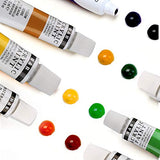 H & B Acrylic Paint Set, 24-Piece Perfect for Canvas, Wood, Ceramic, Fabric. Non Toxic & Vibrant Colors. Rich Pigments Lasting Quality for Beginners, Students & Professional Artist