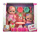 JC Toys Designed by Berenguer Baby Play Dolls, Pink, Purple, Green, 8.5"