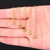 Mudder 5 Pieces Necklace Extenders Bracelet Extender Chain Set for Necklace Bracelet DIY Jewelry