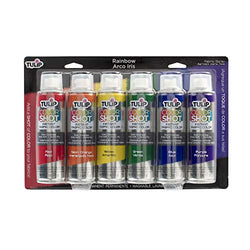 Tulip 37231 COLORSHOT Permanent Spray Paint for Fabric, Quick Dry, Dries Soft, Colorful, Rainbow