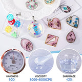LET'S RESIN UV Resin, Upgraded 1500g Ultraviolet Epoxy Resin Clear, Odorless & Low Shrinkage UV Resin Hard with Silicone Measuring Cups, UV Resin Kit for Jewelry, UV Resin Molds, Craft Decoration