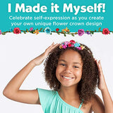 Creativity for Kids Flower Crowns Craft Kit - Create 4 Hair Accessories