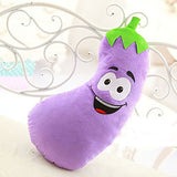 Amybria Lovely Plush Stuffed Huge Eggplant Vegetables Sofa Bed Decorative Throw Pillow Toy