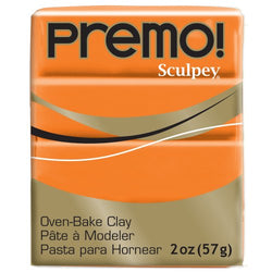 Premo Sculpey Polymer Clay 2 Ounces-Orange