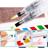 48 Watercolor Painting Set, Art Supplies Portable Watercolor Paint Kit - Bonus 2 Refillable Special Water Brush Pens, Sponge and Watercolor Palette