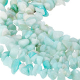SUNYIK Amazonite Tumbled Chip Stone Irregular Shaped Drilled Loose Beads Strand for Jewelry