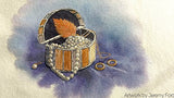 Schmincke Metal tin set of 18 half pans - Pearl Metallic + Gold Limited Edition colours