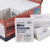 Mont Marte Mini Canvas 6x8cm, Stretched Small Canvas& Primed Plastic Frame 2pcs Shrinked- 36 Pack, Ideal For Miniature Paintings and Place Cards