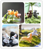 EMiEN 31 Pieces Mini Animals Miniature Ornament Kits,Tiny Animals Figurines,Fairy Garden Accessories,Fairy Garden Supplies,Fairy Garden Animals For Fairy Garden,Dollhouse,Plant Pots,Bonsai Craft Decor