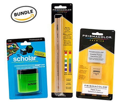 BUNDLE Prismacolor Blender Pencil Colorless, 2-pack + Prismacolor 3 Eraser Set + Prismacolor
