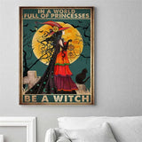 Halloween Diamond Painting Kits, Diamond Art for Adults Retro Witch DIY Full Drill Wall Crafts for Home Decor