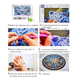 Ingzy 5D Diamond Painting Kits Full Drill Cup Beach, DIY Cross Stitch Round Rhinestone Embroidery Arts Craft for Home Wall Decor- Ocean in The Cup(11.8x11.8in)