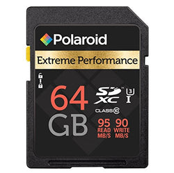 64GB High Speed SD Card U3, UHS-1 Class 10 SDXC Memory Flash Card - Up to 95MB/s Read Speed &