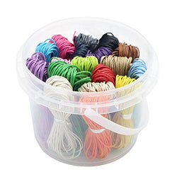 180yards 18 Colors 1mm Waxed Cotton Cord Jewelry Fashion DIY Cords