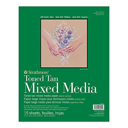 Strathmore Paper 462-211 400 Series Toned Tan Mixed Media Pad