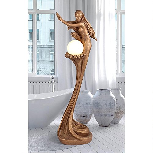 Design Toscano Siren The Sea Mermaid Sculptural Floor Lamp