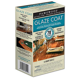 FamoWood 5050080 Glaze Coat Epoxy Kit - 1 Quart, Clear