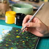 Fine Detail Artist Paint Brushes, 15 PC Miniature Painting Brushes Kit Small Ultra Fine Paint Brush Set for Acrylic, Enamel, Watercolor, Oil, Face, Nail, Scale Model Painting