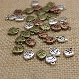 Y&Y Star 50pcs Love Heart 13x10mm DIY Mini "My Dog" with Dog Puppy Paw PrintCharms Pendant for