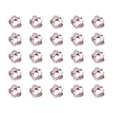 Pandahall 20g (About 650pcs) 4mm Silver Tone Flower Brass Spacer Bead Caps Jewelry Making Findings