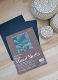 Strathmore 400 Series Black Mixed Media Pad, 9" x 12", 15 Sheets