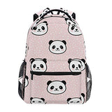 Panda Girls Backpacks for Elementary School Cute Bookbag for Kids