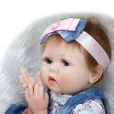 Aimeedoll 22" Soft Silicone Vinyl Reborn Baby Doll Weighted Realistic Baby Birthday Gift Baby Toy