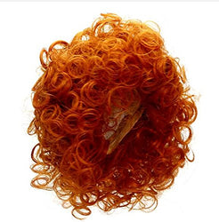 1/4 BJD SD Doll Wig Synthetic Long Straight Short Orange Red Deep Curly BJD Doll Wig Size for 1/4