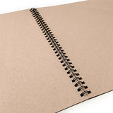 Strathmore 400 Series Wiro Toned Tan Sketchbook – 24 Sheets – 11 x 14” – 412 11