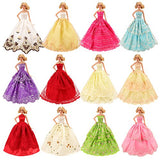 BARWA 5 Pcs Handmade Doll Clothes Wedding Gowns Party Dresses for 11.5 inch Dolls