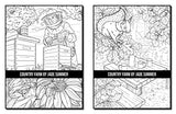 Country Farm Coloring Book: An Adult Coloring Book with Playful Animals, Beautiful Flowers, and Nature Scenes for Relaxation