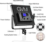 GVM 50RS RGB LED Video Light, 50W Video Lighting Kit with APP Control, 360°Full Color Led Panel Light for Gaming, Streaming, Youtube, Webex, Broadcasting, Web Conference, Aluminum Alloy Shell, CRI 97