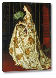 My Lady Betty by Valentine Cameron Prinsep - 13" x 18" Gallery Wrap Giclee Canvas Print - Ready to Hang