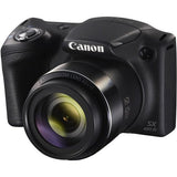 Canon PowerShot SX420 is Wi-Fi Digital Camera (Black) with 2X Sandisk 16 GB SD Memory Cards + Tripod + Case + Card Reader + Cleaning Kit