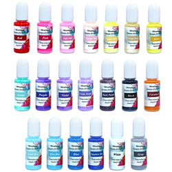 Alcohol Ink Set Opaque Alcohol Pigment Resin Dye Self-Sinking Alcohol Inks Pastel Colors for Epoxy Resin Coloring, Petri Dish Making, Tumbler Cup Making,0.35 oz Each,20 Colors