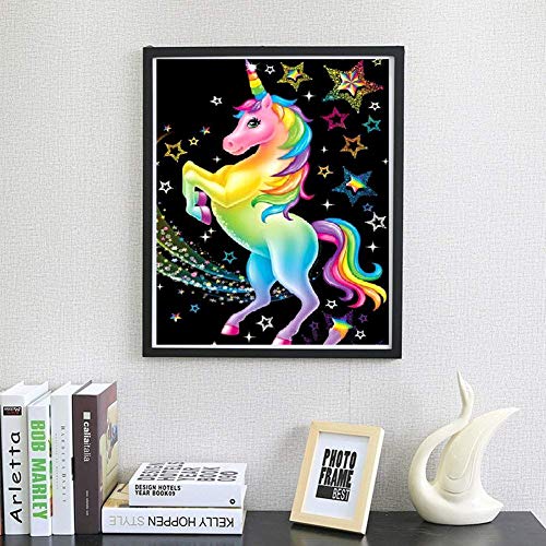 Unicorn Diamond Art - DIY Diamond Painting Kit | Create Your Own Sparkling Unicorn Masterpiece | Includes All Tools and Instructions | Fun and